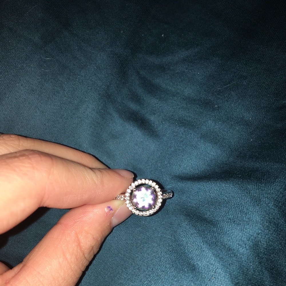 Purple gem ring